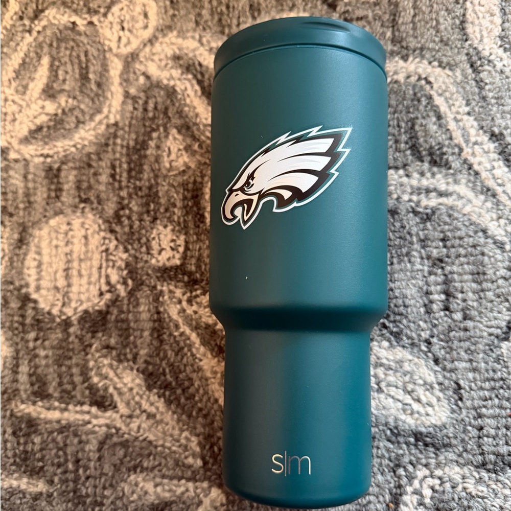 Simple Modern Teal Water Bottle with Logo